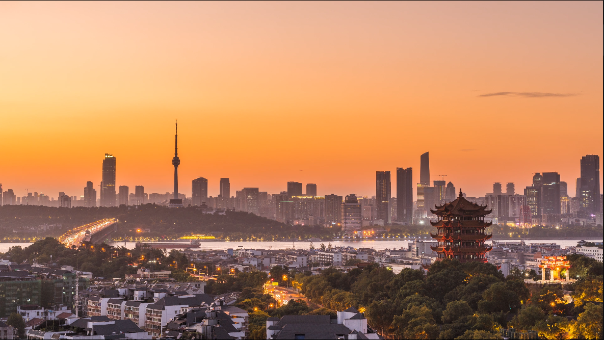 武汉城市地标延时视频